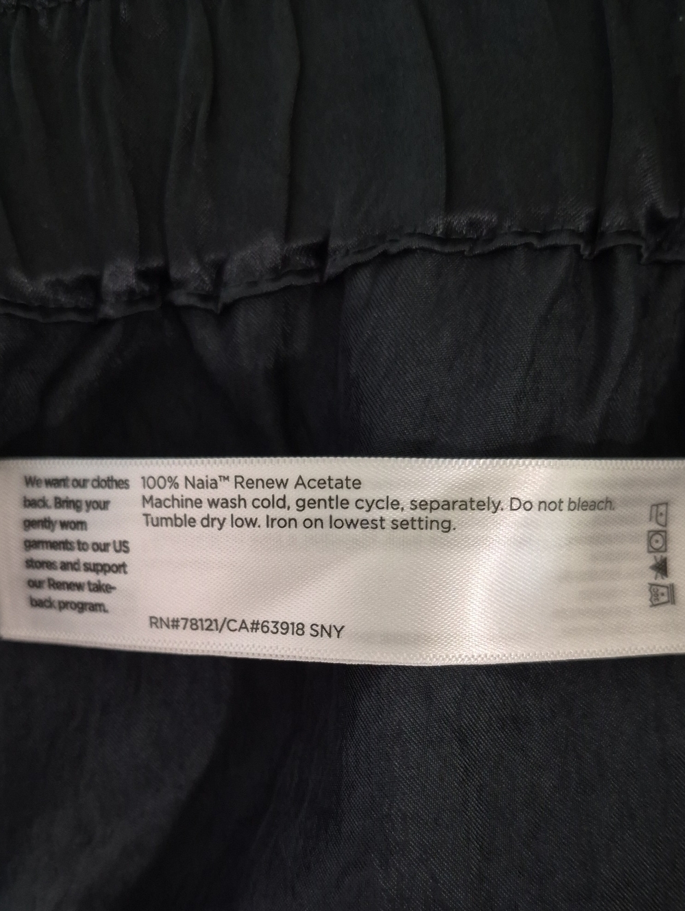 NWT Eileen Fisher Graphite Textured Satin Wide-Leg Pants Size Medium - Picture 8 of 10